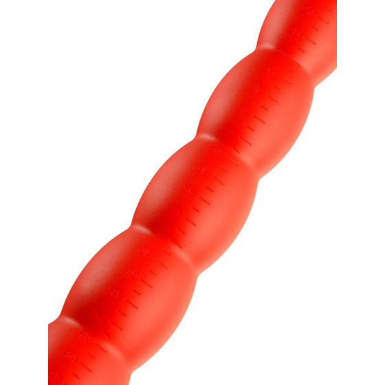 Gode long Stretch Worm N°6 - 60 x 6cm Rouge
