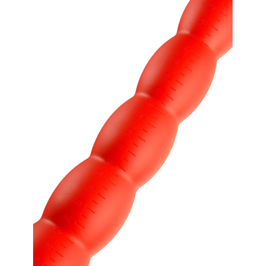 Gode long Stretch Worm N°6 - 60 x 6cm Rouge