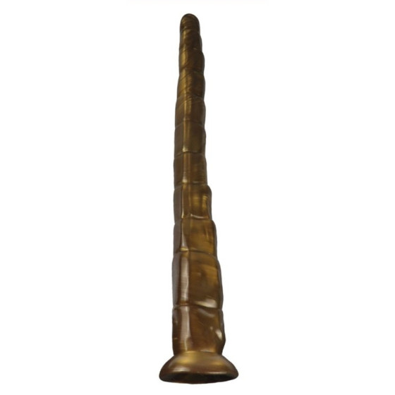 Gode long Monster RattleSnake 45 x 5.5cm Doré