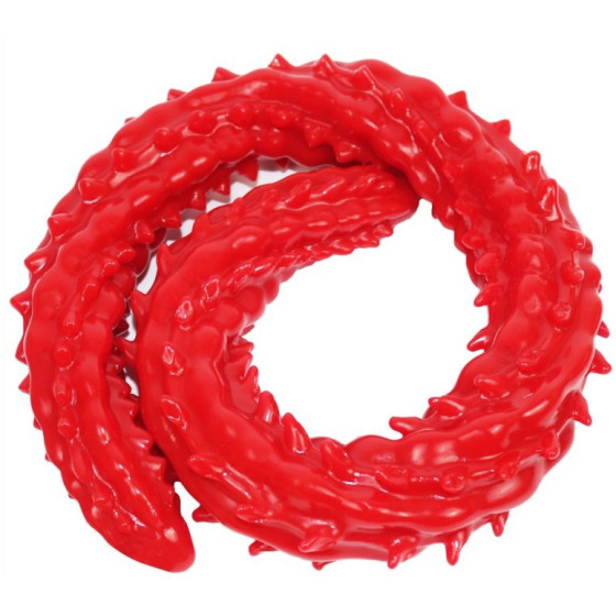 Gode long Barded 60 x 4cm Rouge
