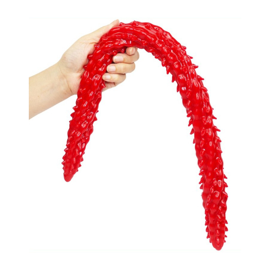 Gode long Barded 60 x 4cm Rouge