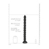 Gode long Stacked Anal Snake M 40 x 3.5cm