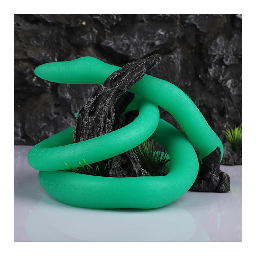 Gode long Ultra Snake 120 x 2.7cm Vert