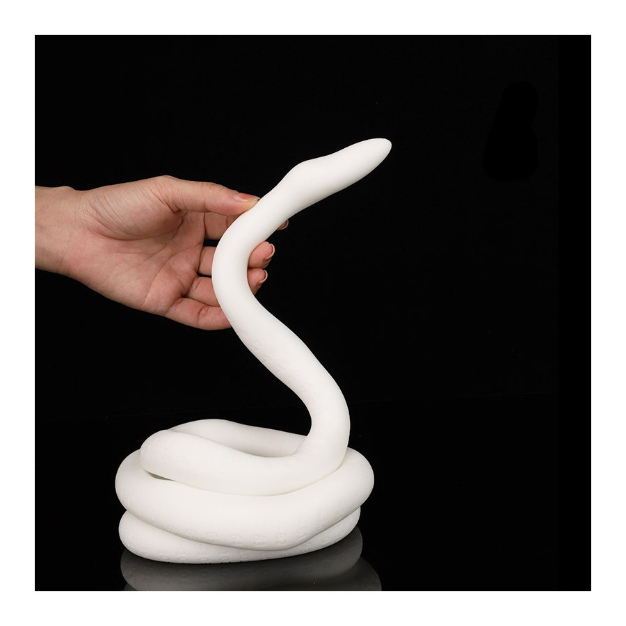 Gode long Ultra Snake 120 x 2.7cm Blanc Gode long Ultra Snake 120 x 2.7cm Blanc