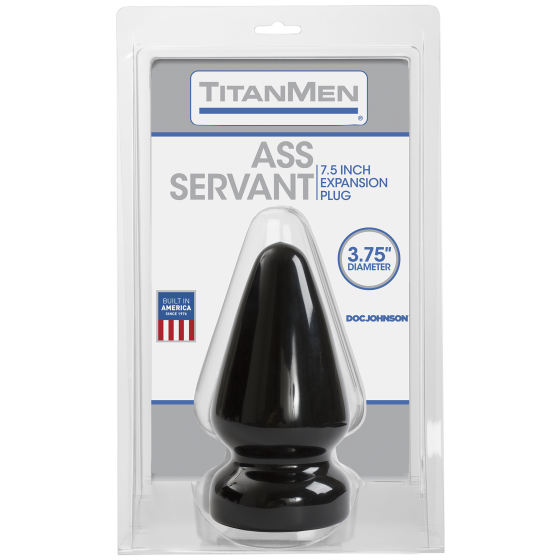 Butt Plug Servant 15 x 9.5 cm Noir
