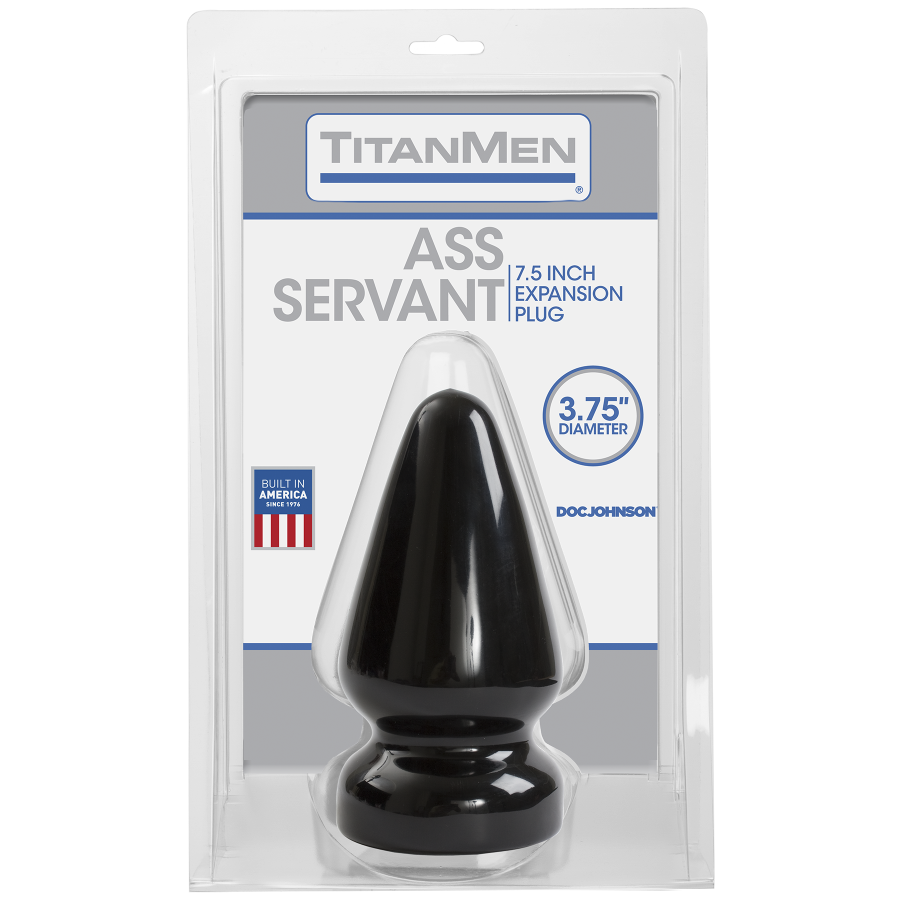 Butt Plug Servant 15 x 9.5 cm Noir