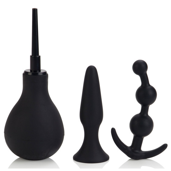 Kit Explorer Plairi Anal - Poire de lavement + plugs