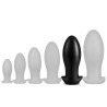 Plug Silicone Saurus Egg XXL 18.5 x 8.3cm Noir