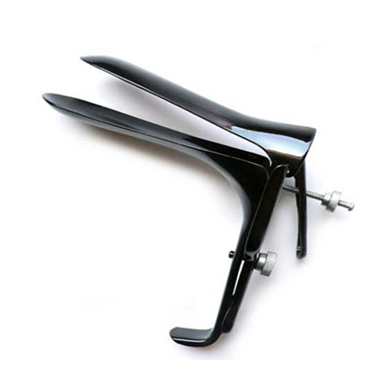 Speculum en métal noir 11 x 3.5 cm