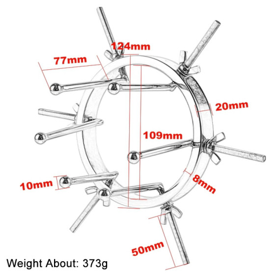 Écarteur anal en métal 9.5cm