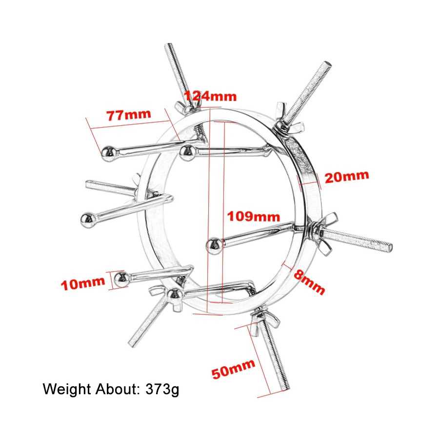 Écarteur anal en métal 9.5cm