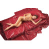 Bâche Vinyle LACK 200 x 230 cm Rouge foncé