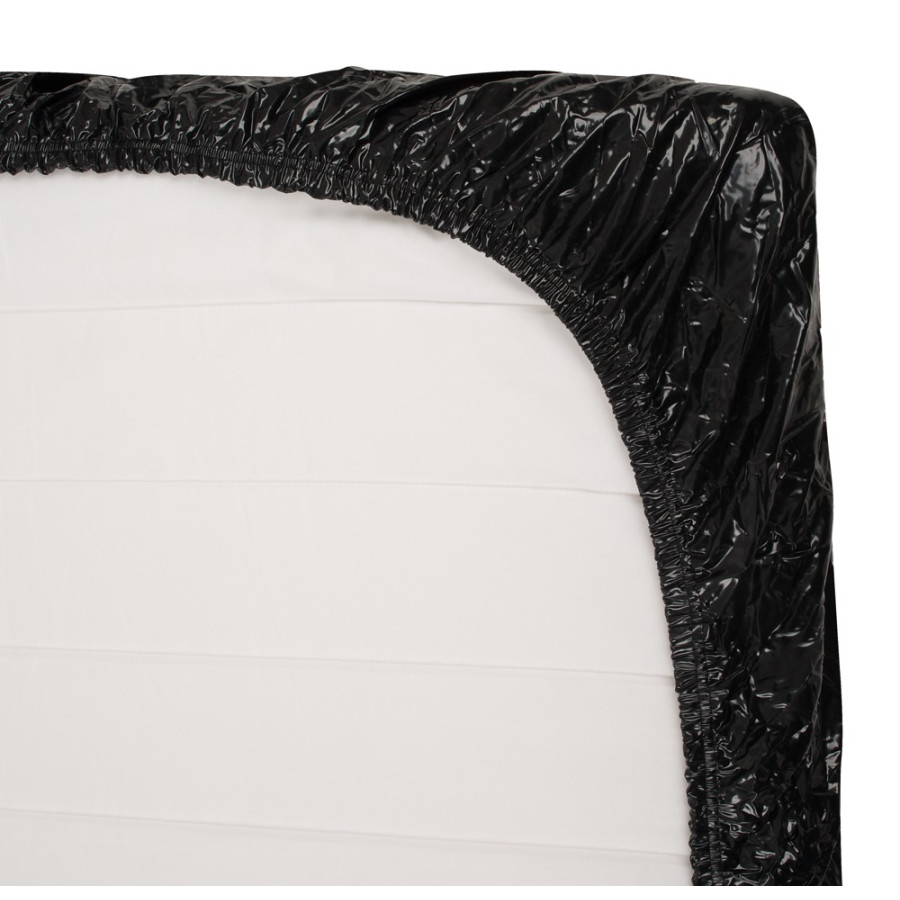Drap housse Vinyle Fitted Sheet 160 x 200 cm Noir