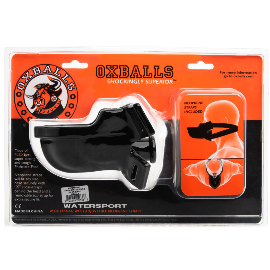 Bâillon Urinoir Oxballs WaterSport Noir