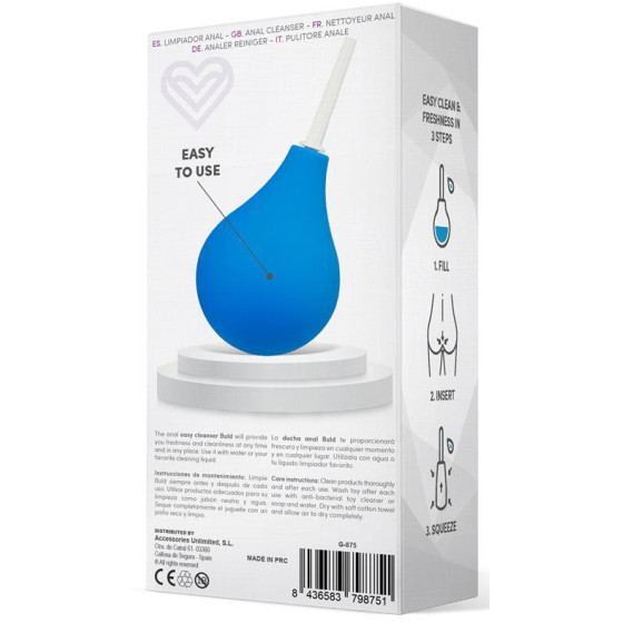 Poire de lavement Buld Easy Bleue