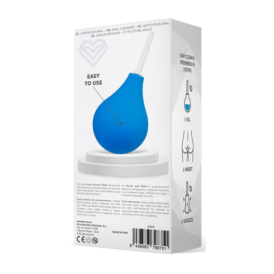 Poire de lavement Buld Easy Bleue