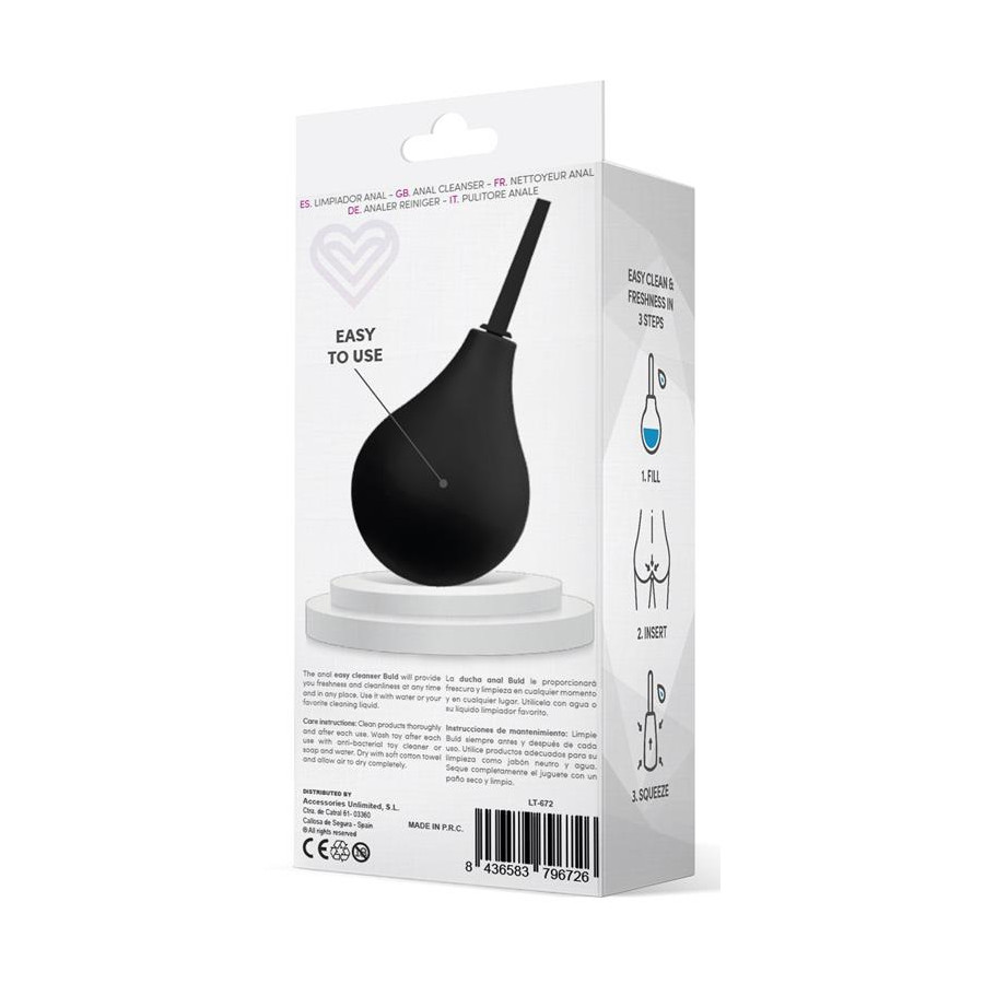 Poire anale Buld Easy Noire