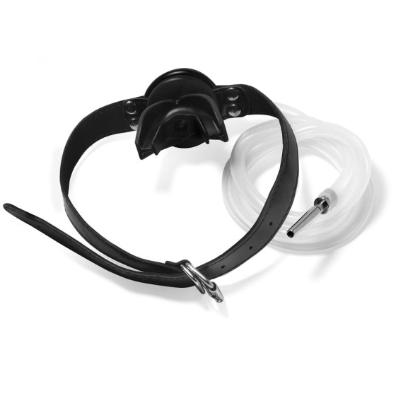 Plug Pénis avec Bâillon Urinoir - Plug 4 x 0.7cm Noir