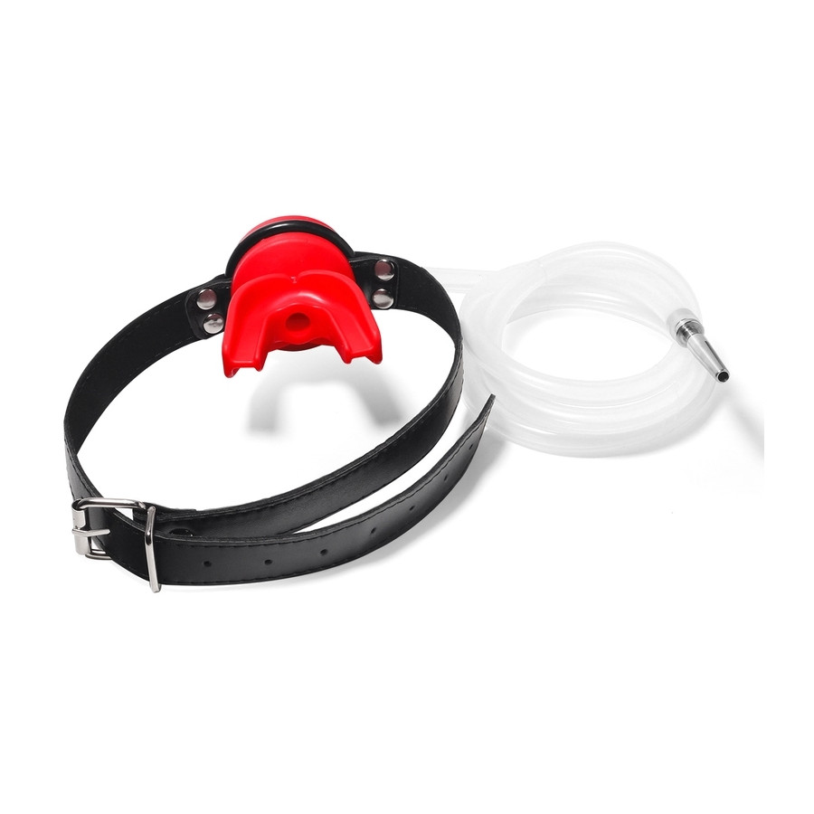 Plug Pénis avec Bâillon Urinoir - Plug 4 x 0.7cm Rouge