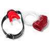 Bâillon Urinoir avec Cage souple Rouge