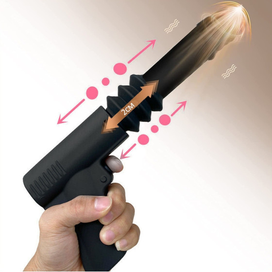 Gode vibrant avec poussée Fuck Gun 10 x 3cm