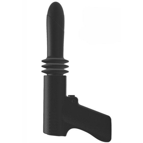 Gode vibrant avec poussée Fuck Gun 10 x 3cm
