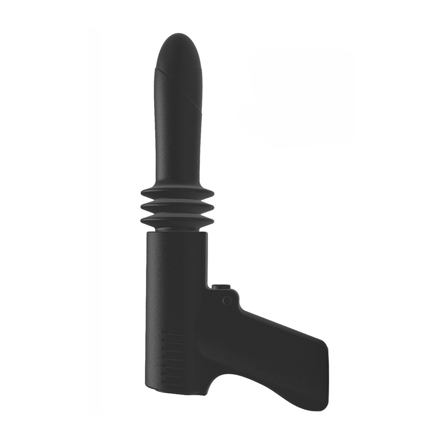 Gode vibrant avec poussée Fuck Gun 10 x 3cm