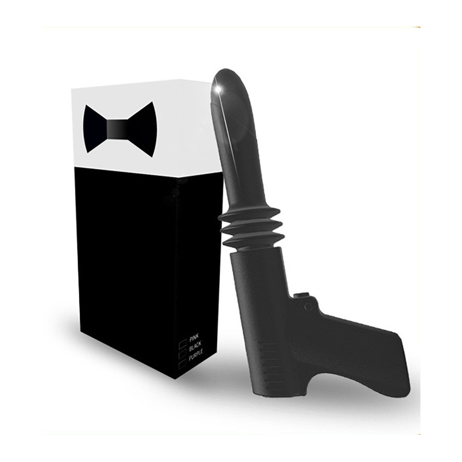 Gode vibrant avec poussée Fuck Gun 10 x 3cm