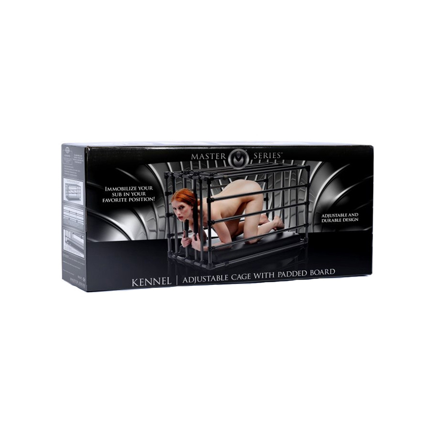 Cage en métal ajustable KENNEL PUPPY Noire