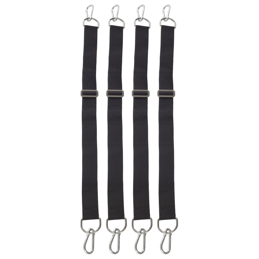 Set de 4 Bandes ajustables avec mousquetons 1 mètre